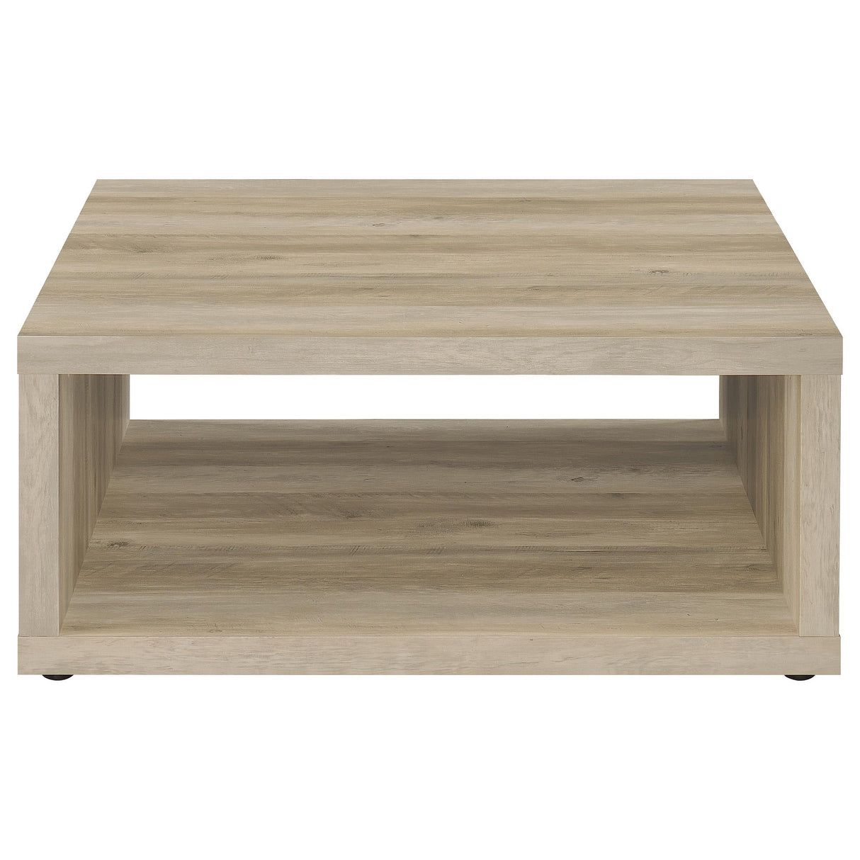 Frisco Distressed Pine Square Engineered Wood Coffee Table from Coaster - Luna Furniture