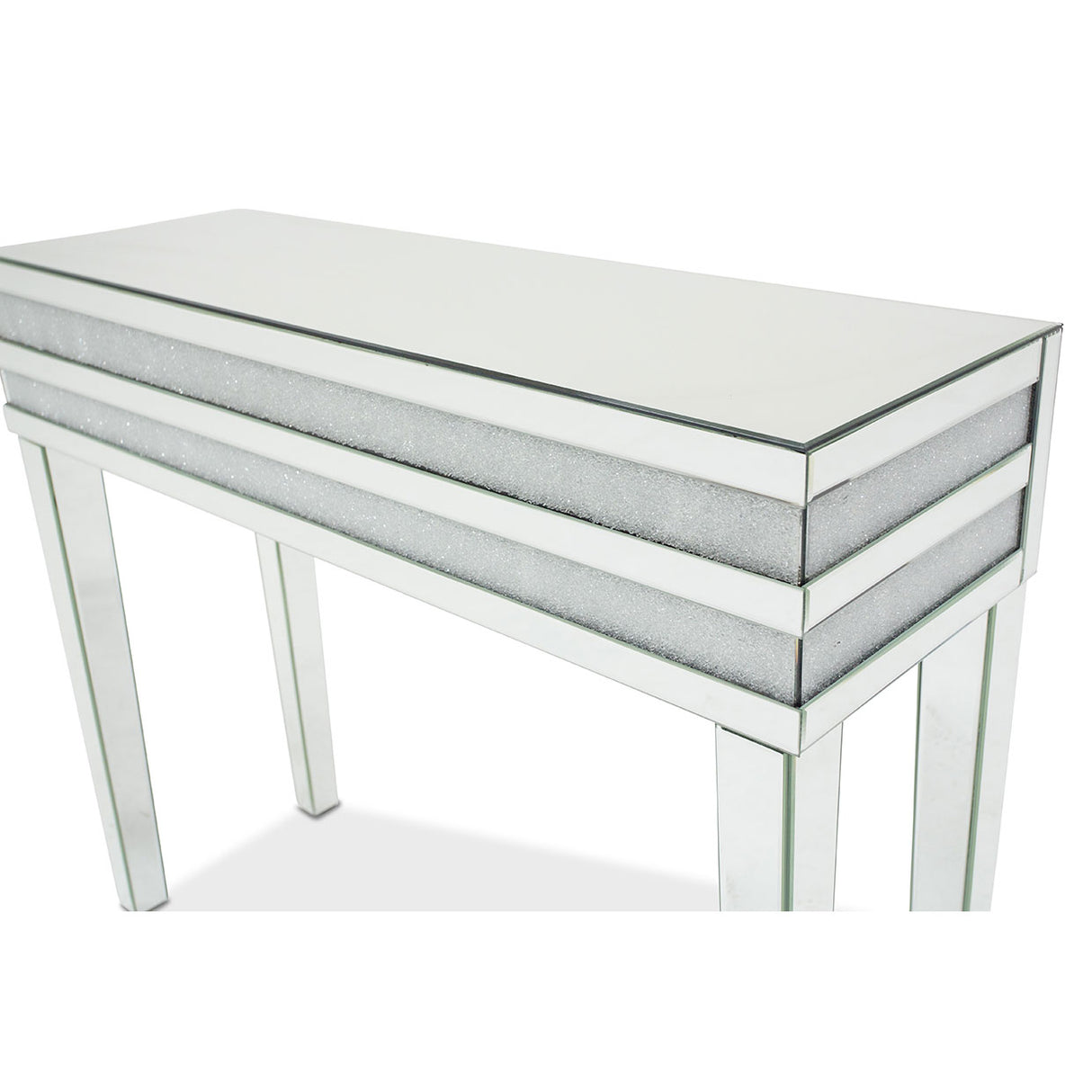 Montreal Lustre Strata Console Table from Michael Amini - Luna Furniture