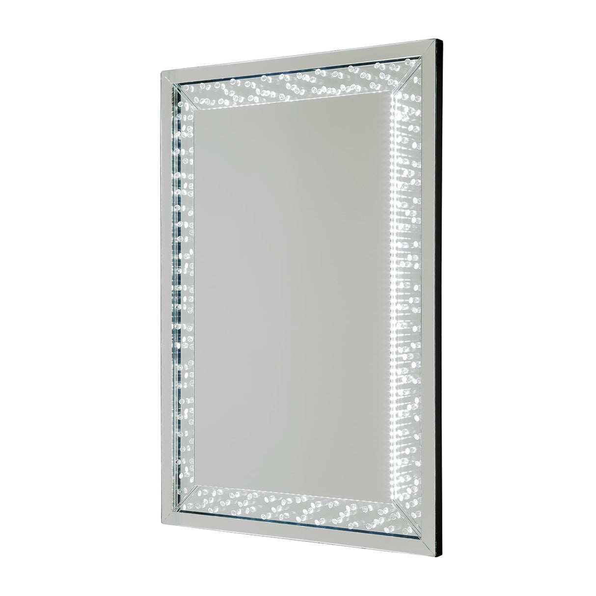 Montreal Cosmic Wall Mirror With Led Lighting from Michael Amini - Luna Furniture