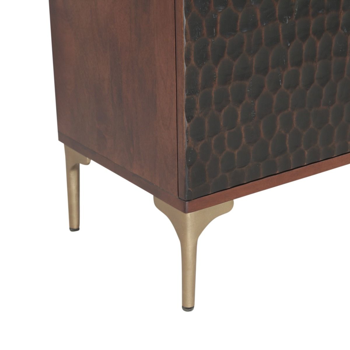 Santa Cruz 39" Bar Cabinet in Two Tone from Home Trends & Design - Luna Furniture
