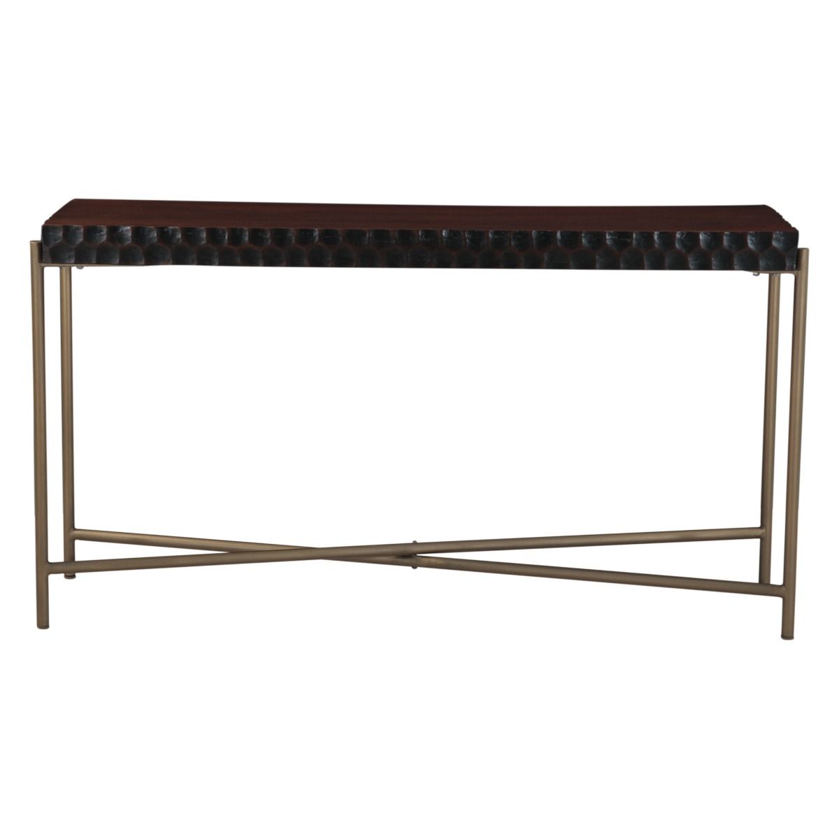 Santa Cruz 58" Console Table in Two Tone from Home Trends & Design - Luna Furniture