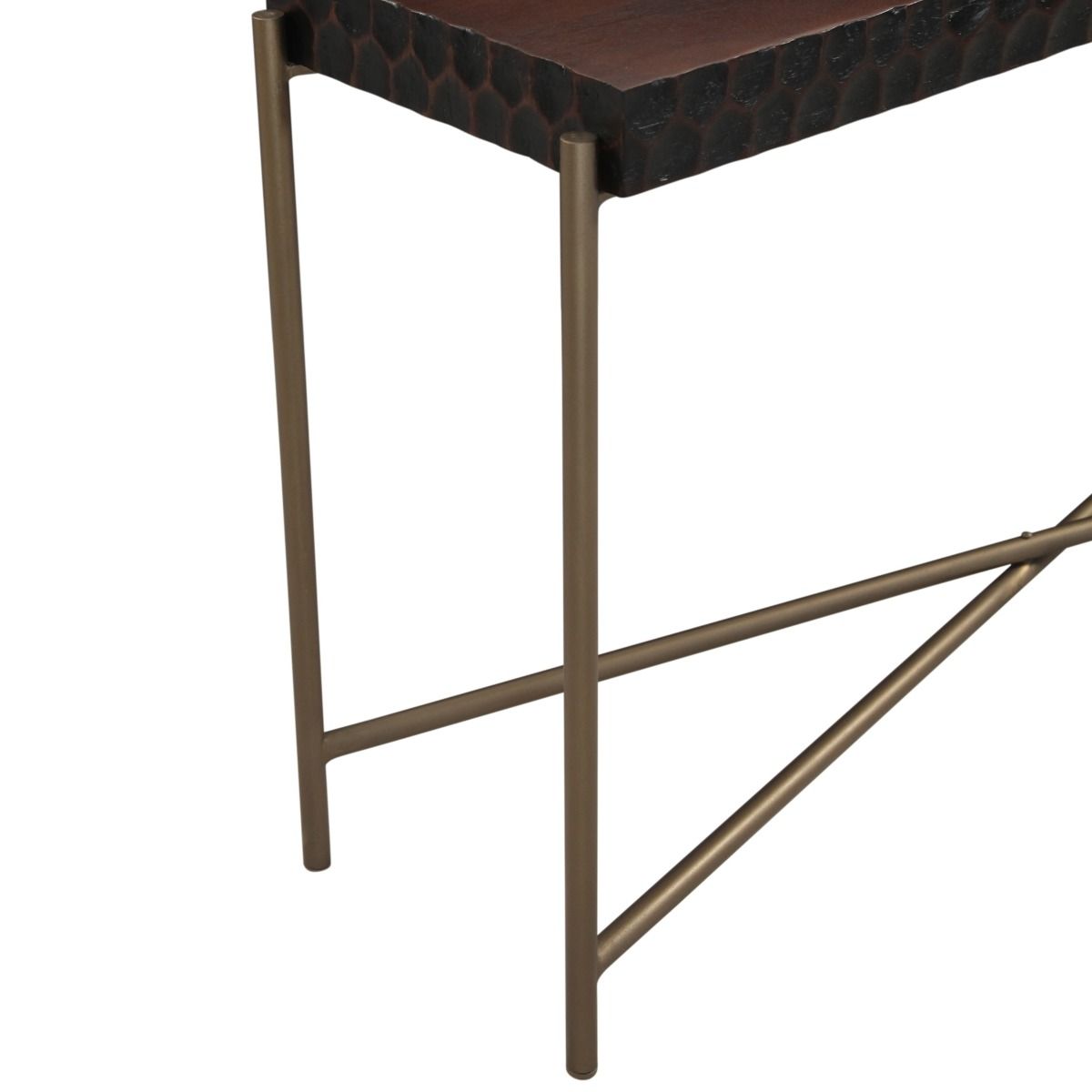 Santa Cruz 58" Console Table in Two Tone from Home Trends & Design - Luna Furniture
