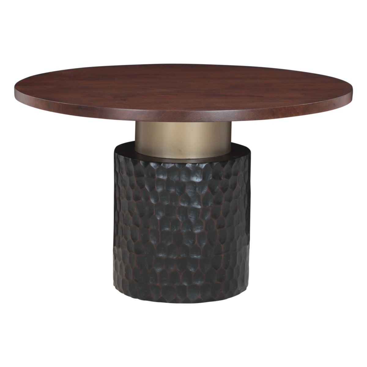 Santa Cruz 48" Round Dining Table in Two Tone from Home Trends & Design - Luna Furniture