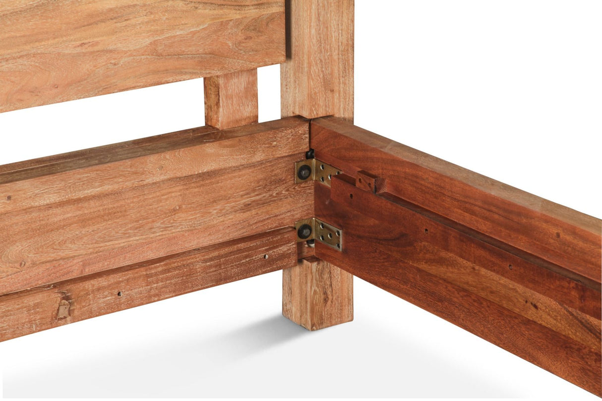 Sedona Canopy Queen Bed in Brushed Acacia from Home Trends & Design - Luna Furniture