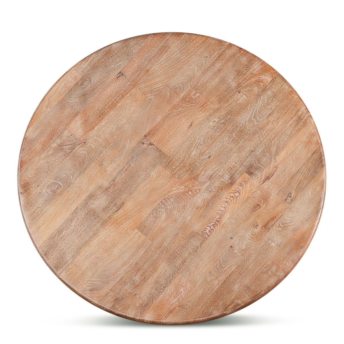 San Rafael 72" Round Dining Table in Antique Oak from Home Trends & Design - Luna Furniture
