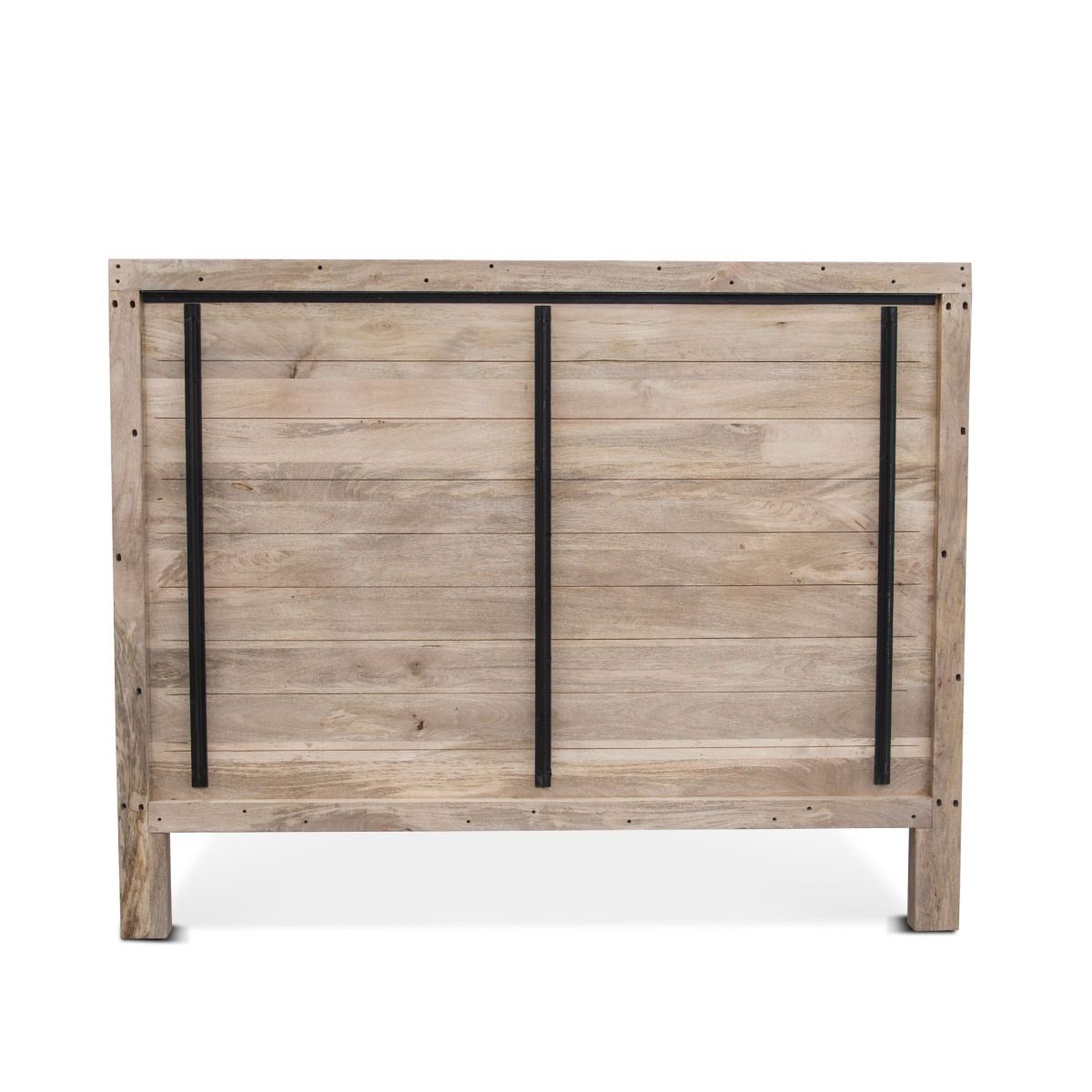 Tangiers Queen Bed in Carved Natural White from Home Trends & Design - Luna Furniture