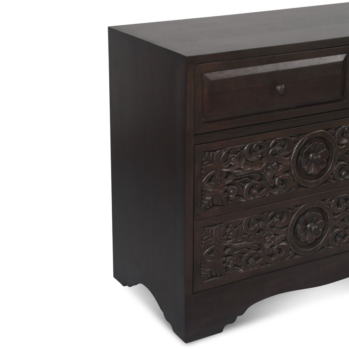 Taj 71" Dresser with Plinth Base in Vintage Brown from Home Trends & Design - Luna Furniture