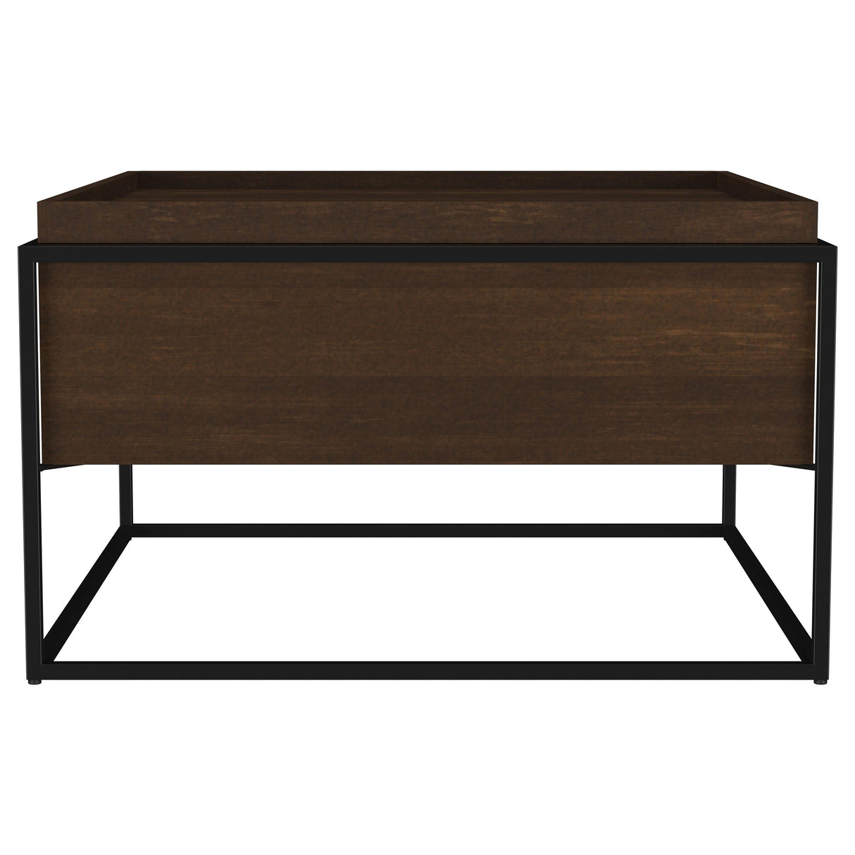 Fulton Dark Brown Square Mango Wood Coffee Table from Coaster - Luna Furniture