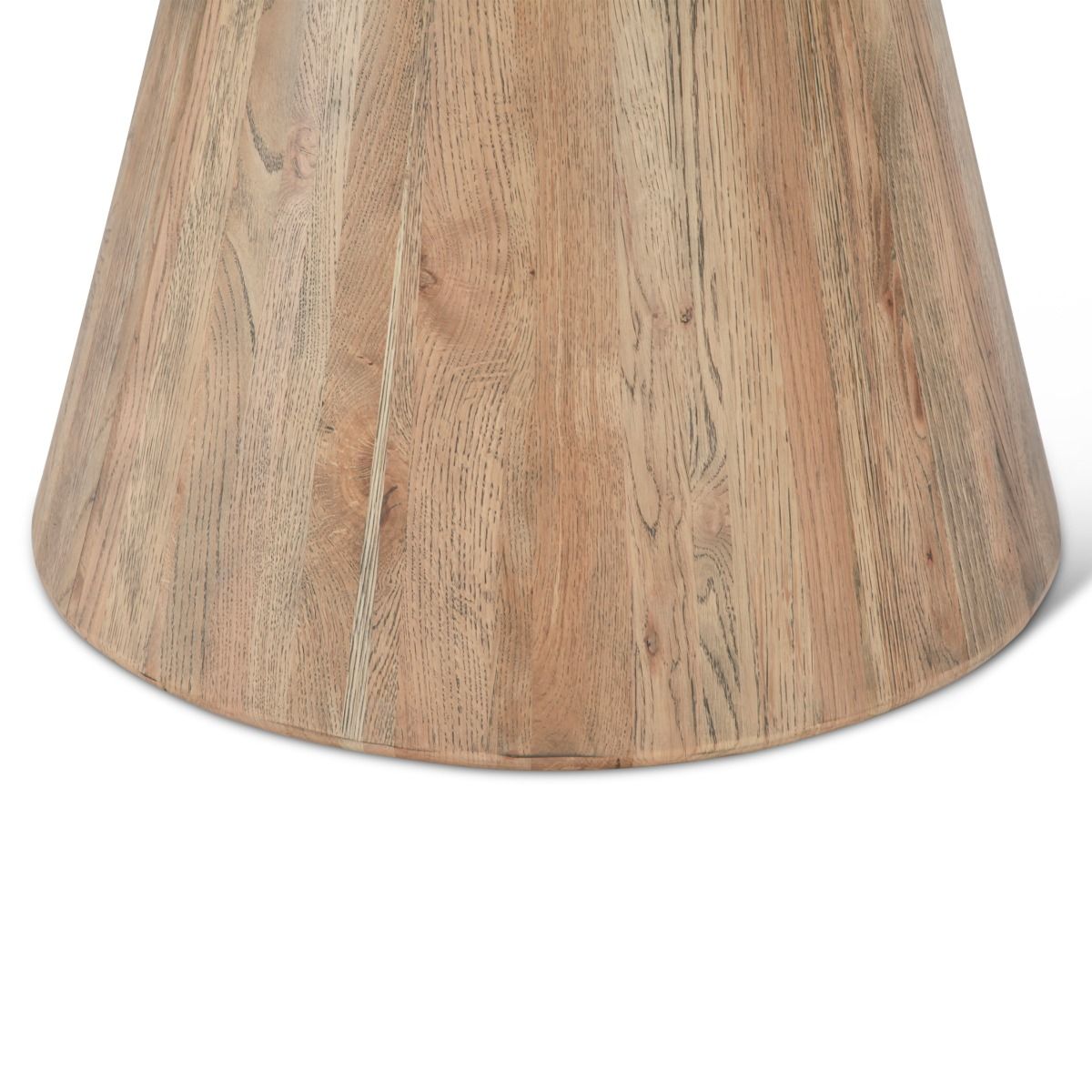 Vista 22" Side Table with White Travertine and Light Base from Home Trends & Design - Luna Furniture