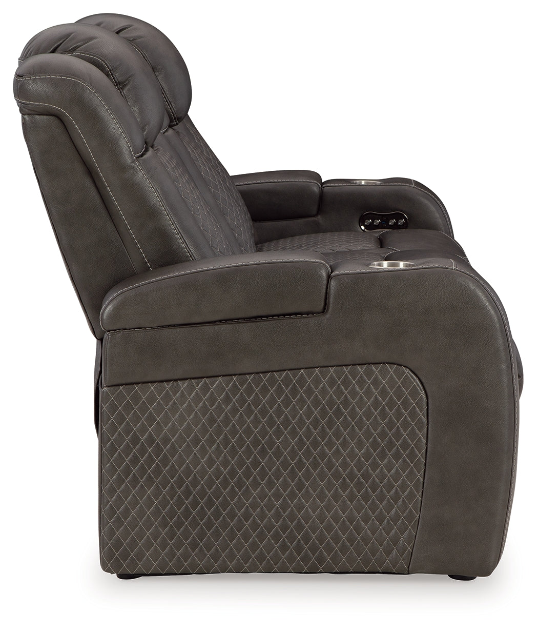 Fyne-Dyme Power Reclining Sofa and Power Recliner from Ashley - Luna Furniture