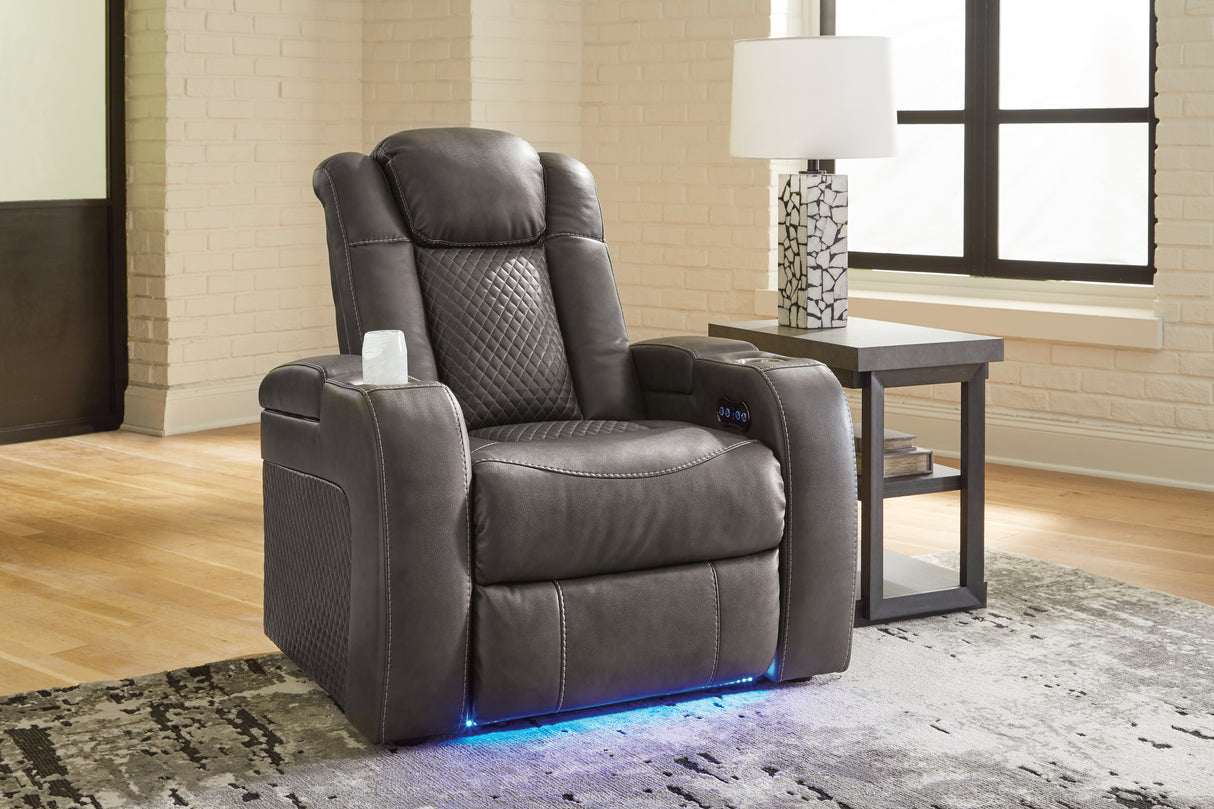 Fyne-Dyme Power Reclining Sofa and Power Recliner from Ashley - Luna Furniture