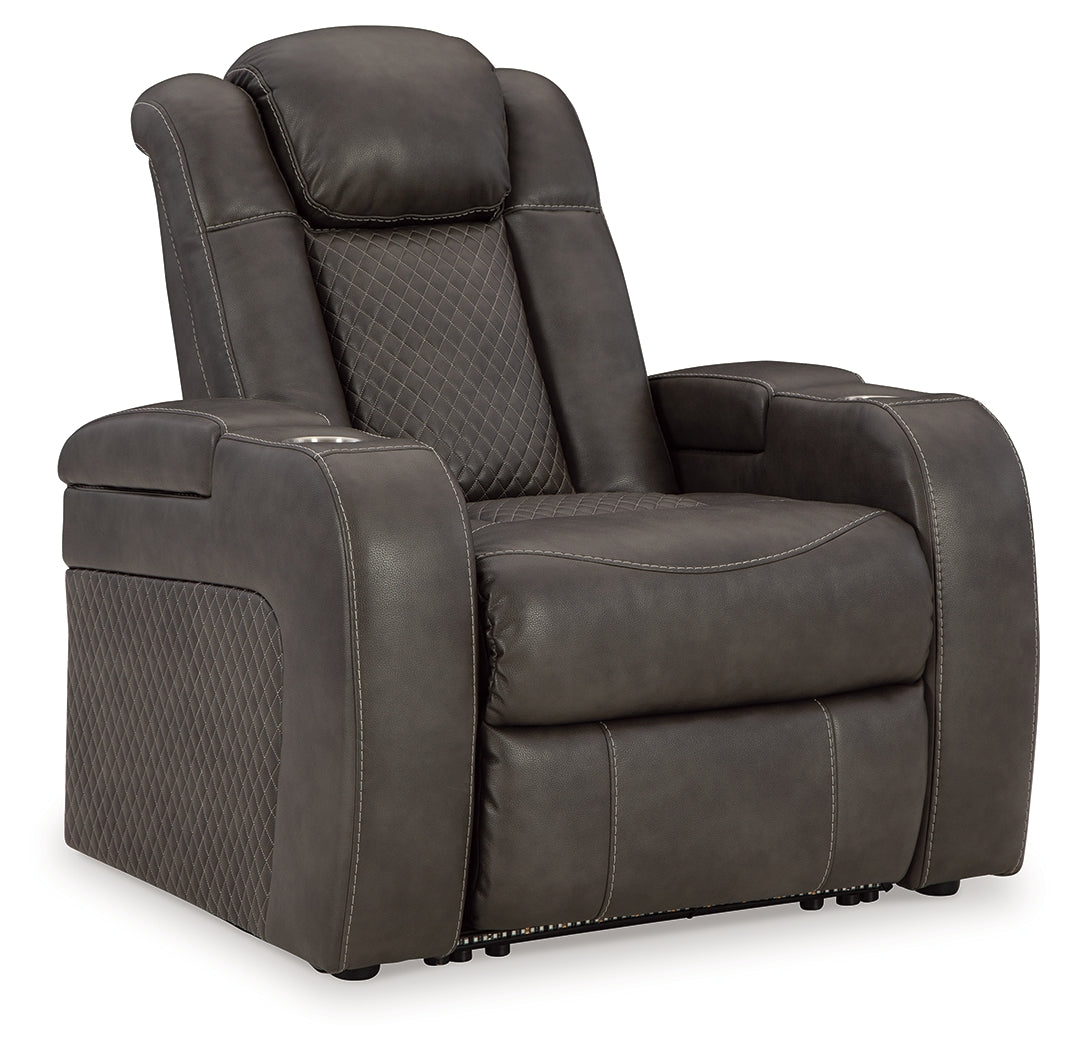 Fyne-Dyme Power Reclining Sofa and Power Recliner from Ashley - Luna Furniture
