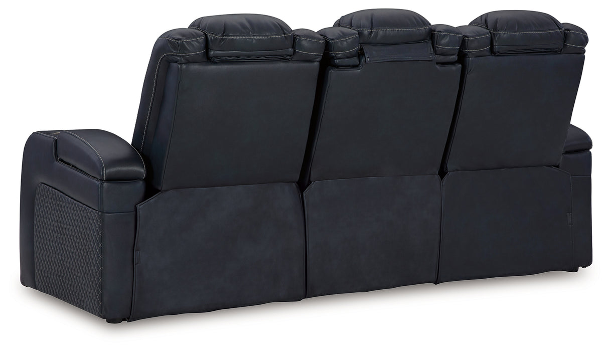 Fyne-Dyme Sofa, Loveseat and Recliner in Sapphire from Ashley Furniture - Luna Furniture