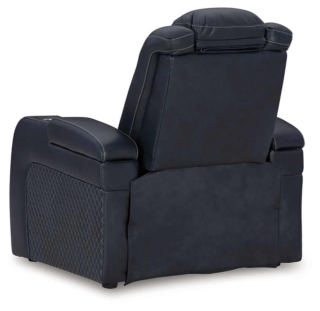 Fyne-Dyme Sofa, Loveseat and Recliner in Sapphire from Ashley Furniture - Luna Furniture