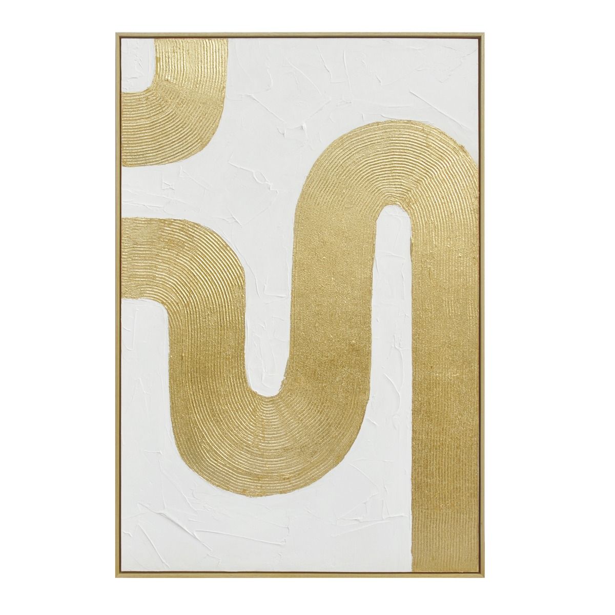 Palette Bold Bands Hand Painted Framed Triptych from Home Trends & Design - Luna Furniture