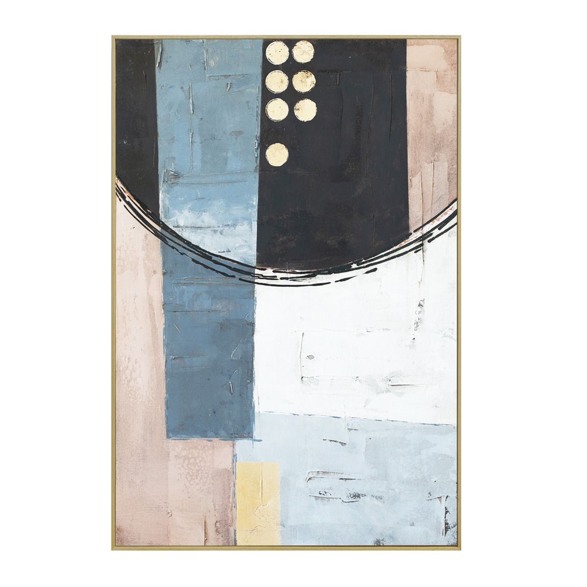 Palette Cityscape Abstractions Hand Painted Framed Diptych from Home Trends & Design - Luna Furniture