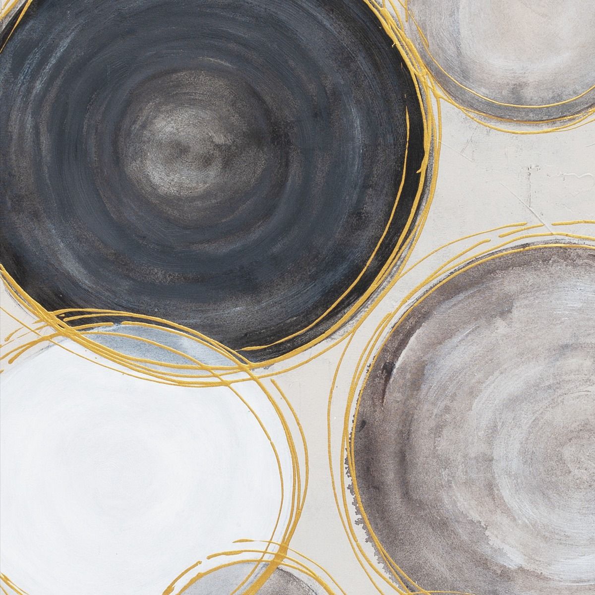 Palette Gilded Globes Hand Painted Framed Triptych from Home Trends & Design - Luna Furniture
