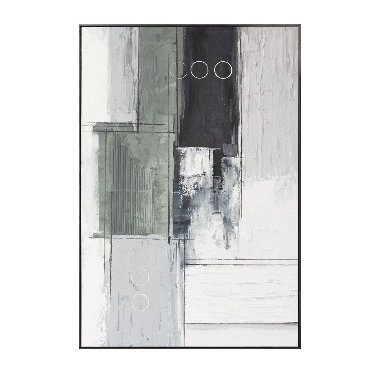 Palette Linear Landscape Hand Painted Framed Diptych from Home Trends & Design - Luna Furniture