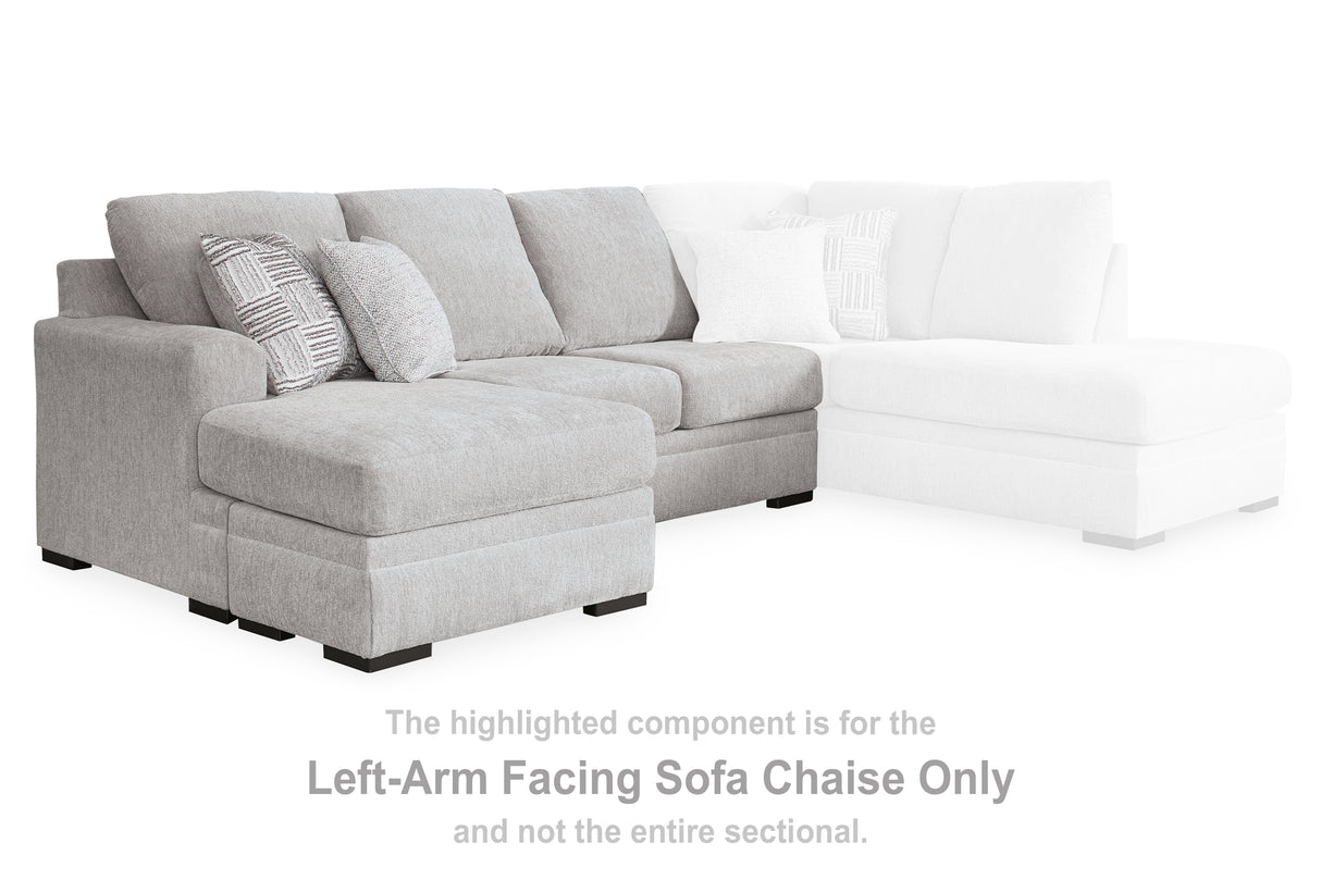 Gabyleigh Nickel Left-Arm Facing Sofa Chaise from Ashley Furniture - Luna Furniture