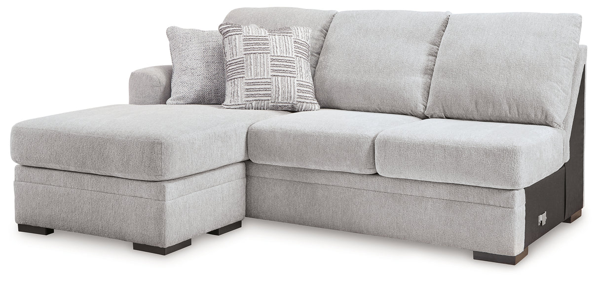 Gabyleigh Nickel Left-Arm Facing Sofa Chaise from Ashley Furniture - Luna Furniture