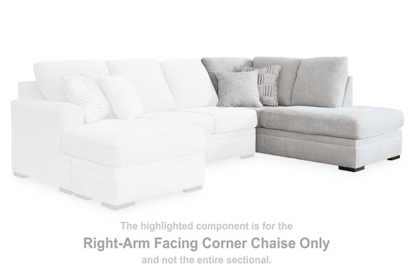 Gabyleigh Nickel Right-Arm Facing Corner Chaise