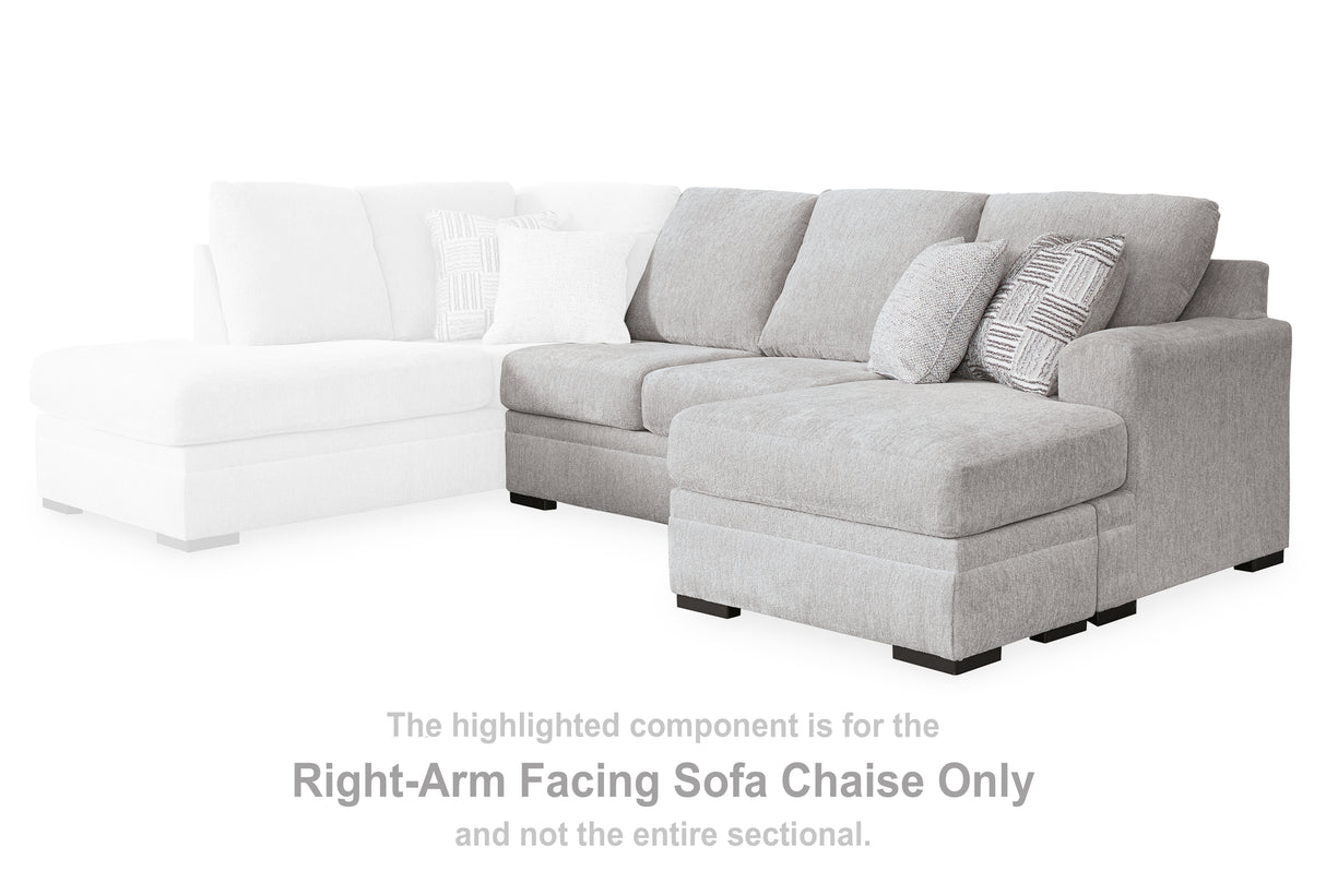 Gabyleigh Nickel Right-Arm Facing Sofa Chaise from Ashley Furniture - Luna Furniture