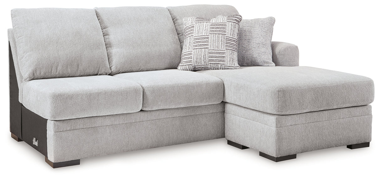 Gabyleigh Nickel Right-Arm Facing Sofa Chaise from Ashley Furniture - Luna Furniture