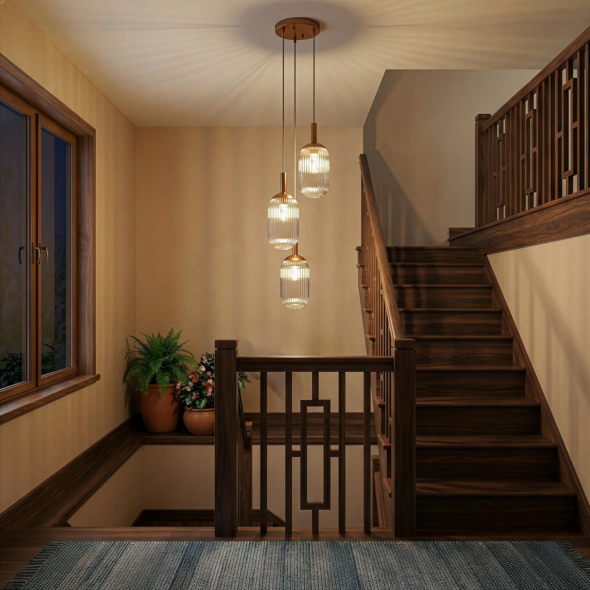 Gala Pendant Lamp - Bronze and Clear from Ashcroft Furniture - Luna Furniture