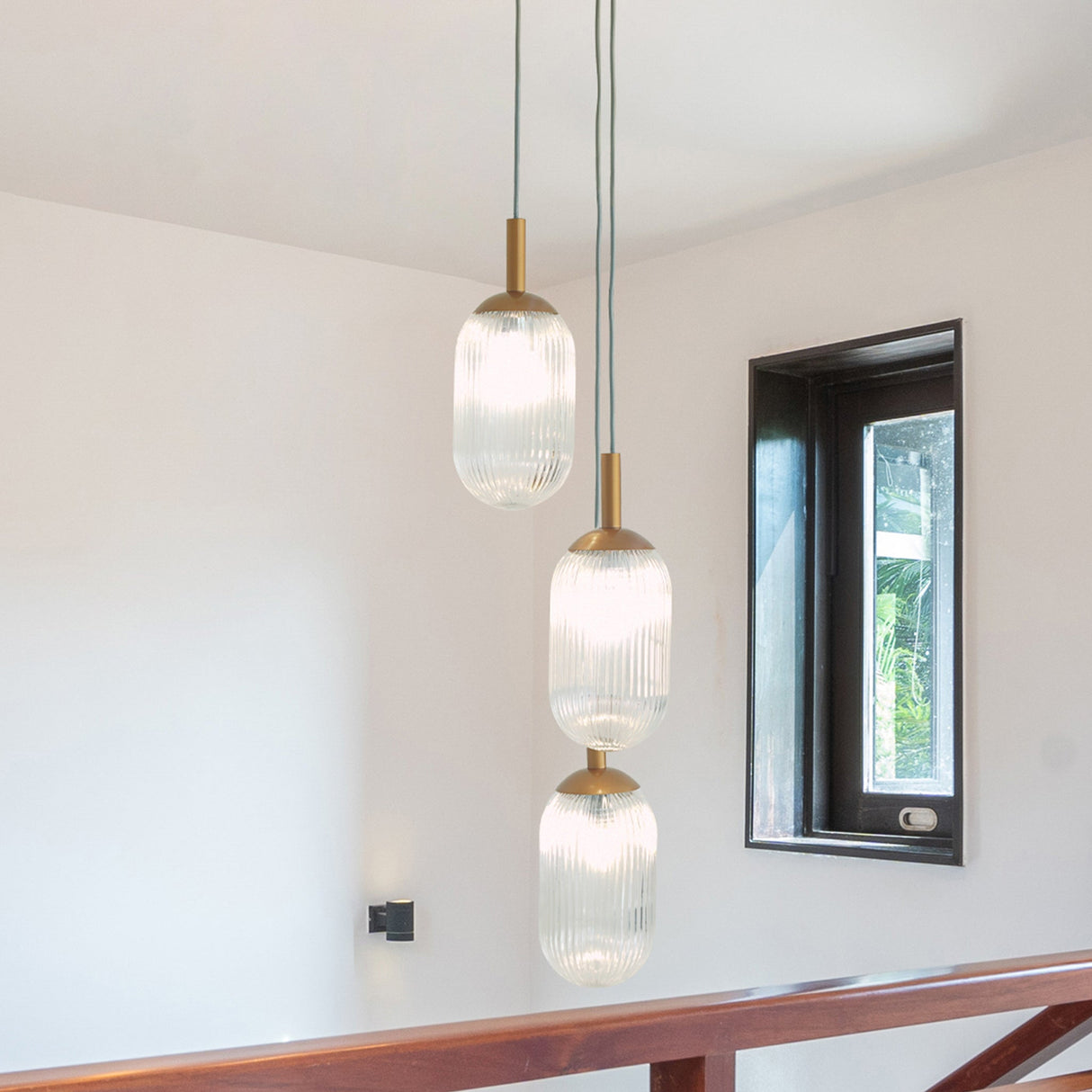 Gala Pendant Lamp - Bronze and Clear from Ashcroft Furniture - Luna Furniture