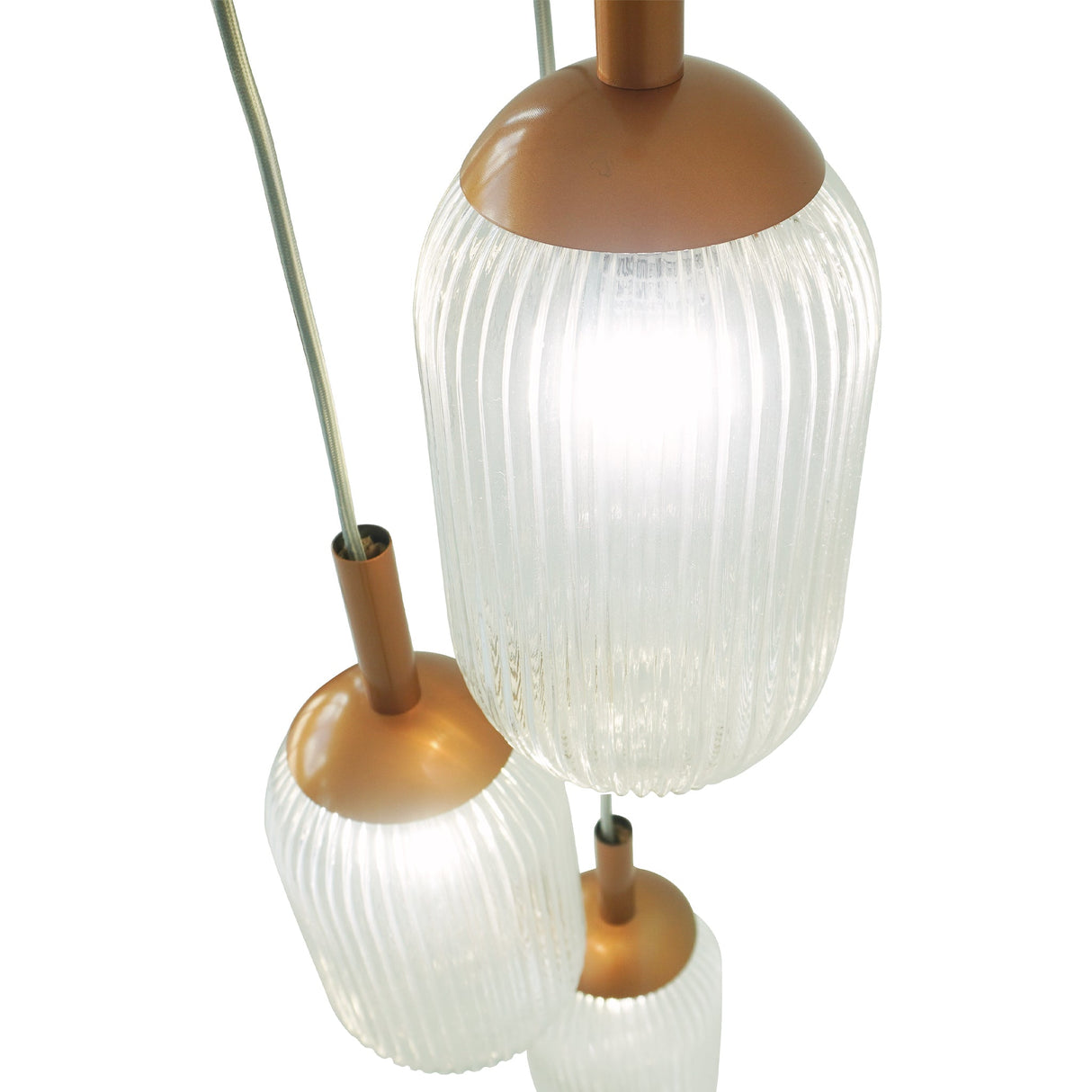 Gala Pendant Lamp - Bronze and Clear from Ashcroft Furniture - Luna Furniture