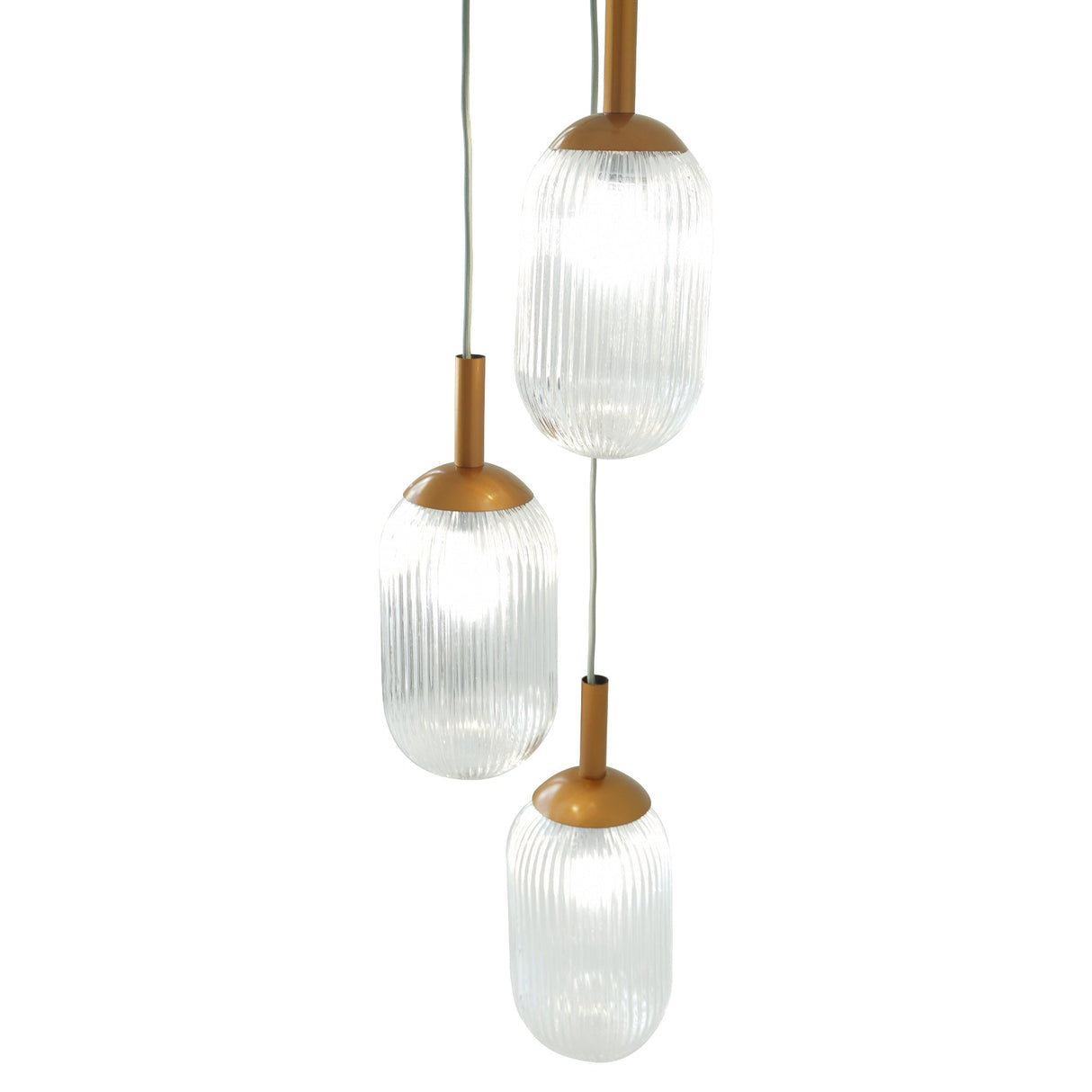 Gala Pendant Lamp - Bronze and Clear from Ashcroft Furniture - Luna Furniture