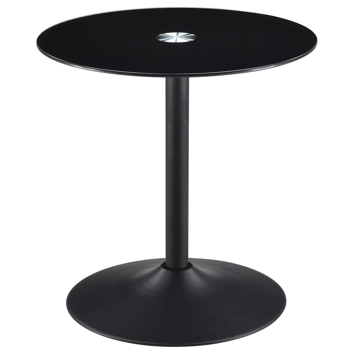 Ganso Black 3-Piece Round Glass Top Coffee and End Table Set from Coaster - Luna Furniture