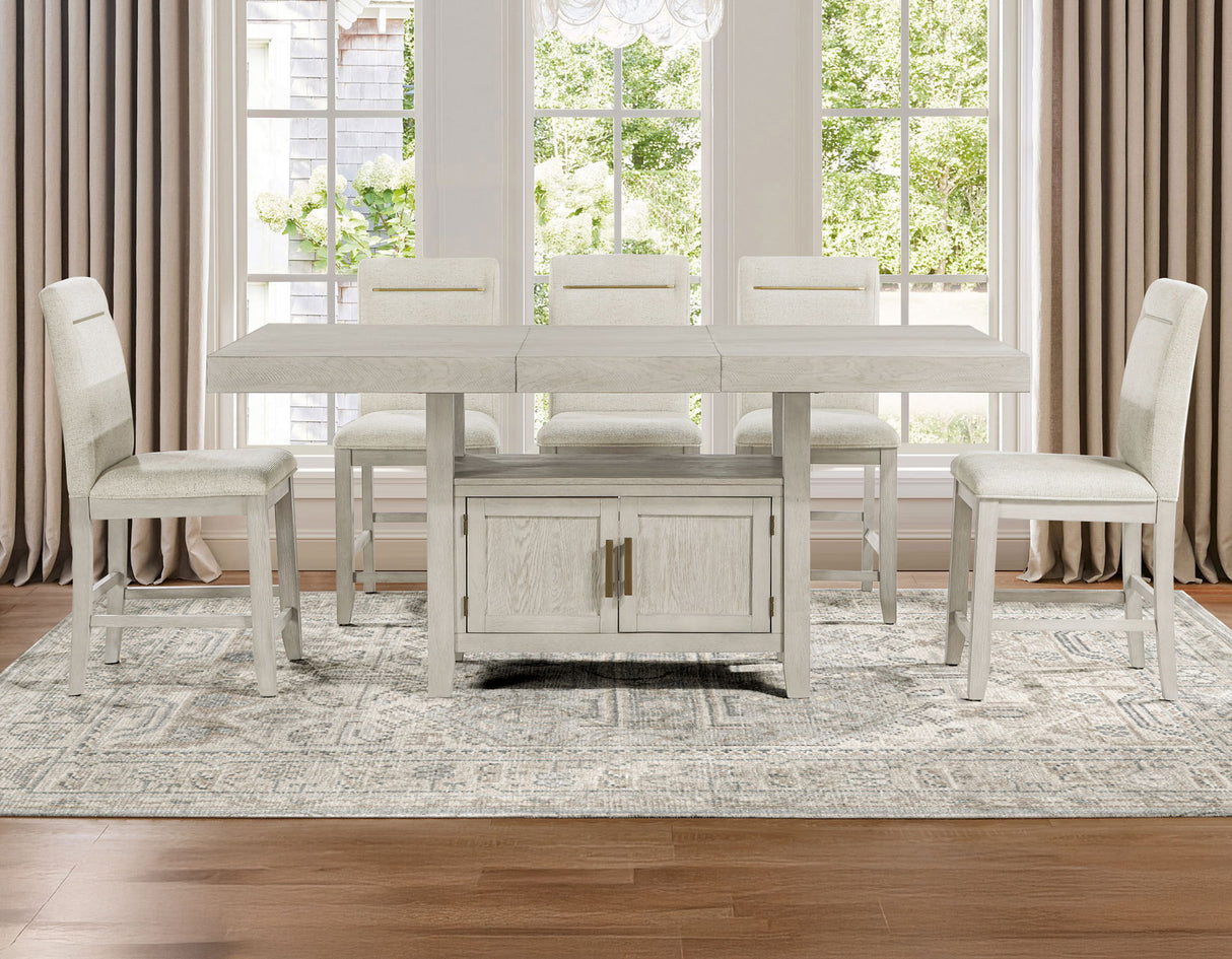 Garland Greige Counter Height Dining Set from Steve Silver - Luna Furniture