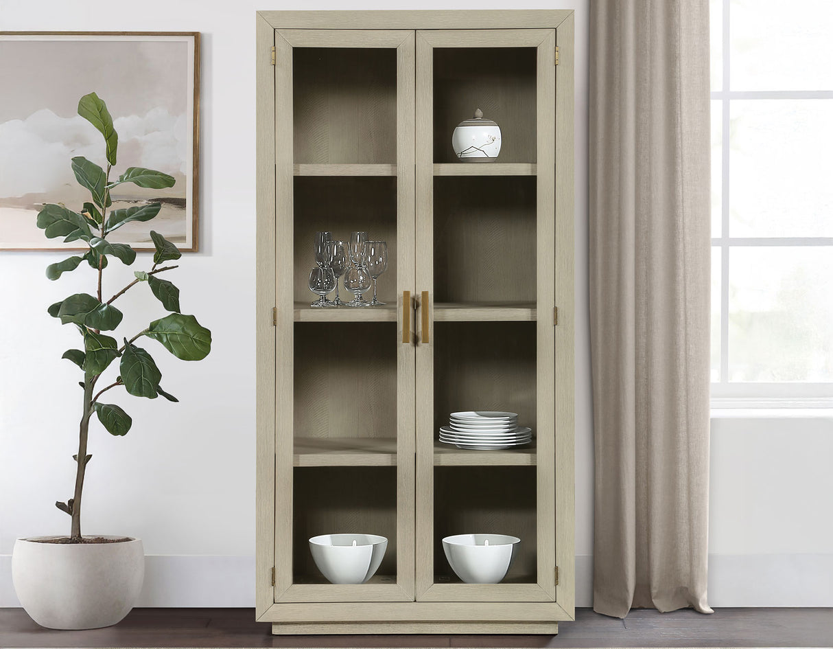 Garland Greige Curio from Steve Silver - Luna Furniture