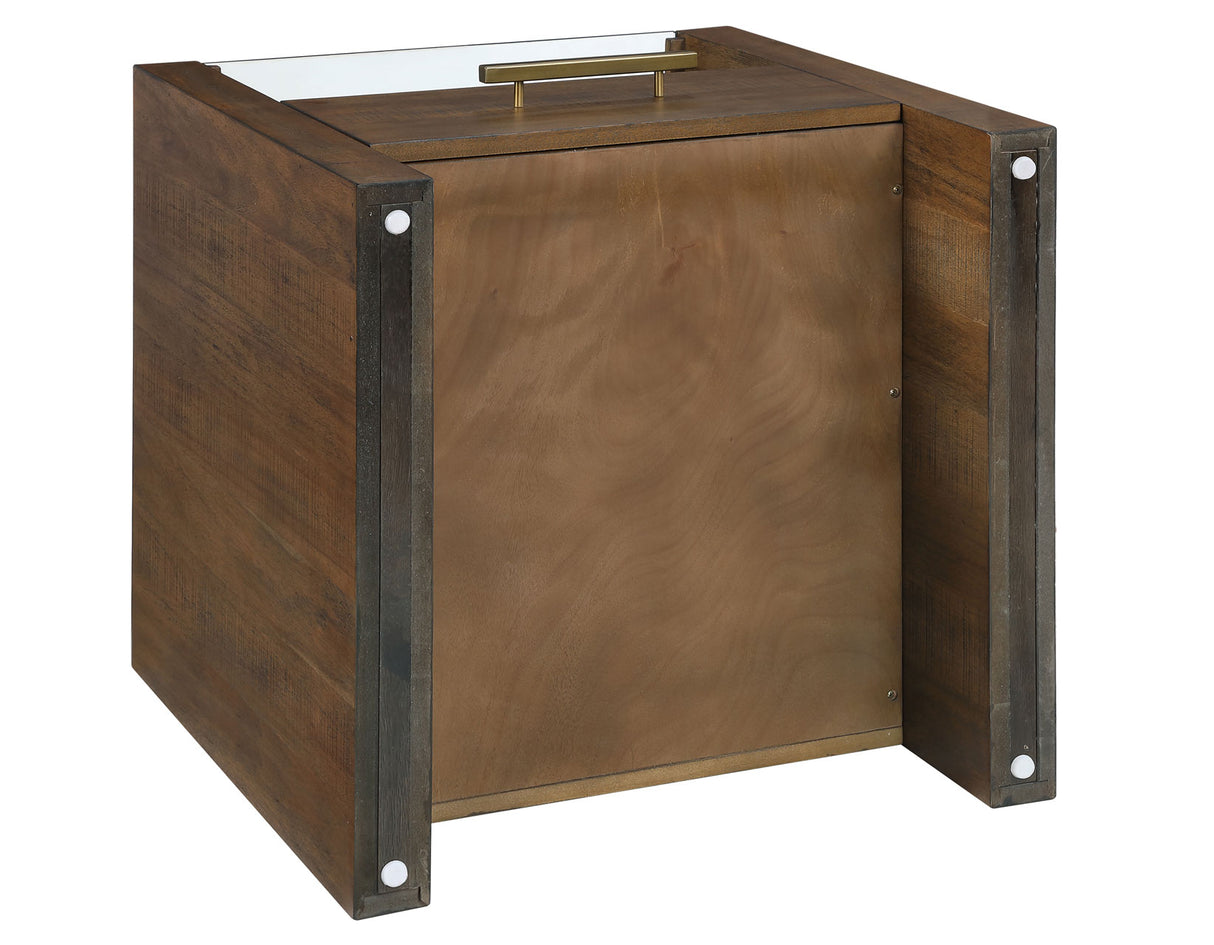 Garland Glass Top End Table from Steve Silver - Luna Furniture