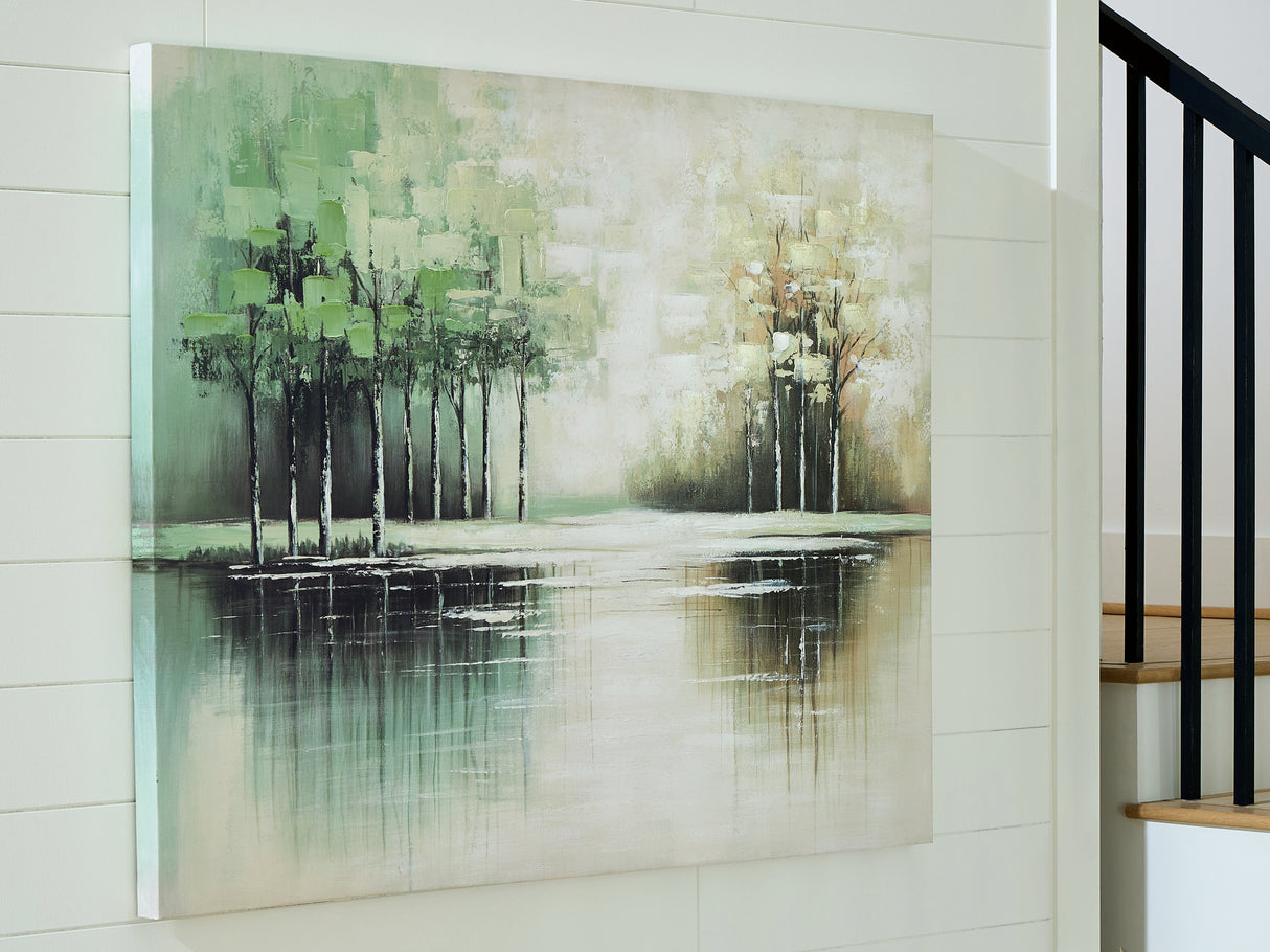 Garlenridge Green/Tan/White Wall Art from Ashley - Luna Furniture