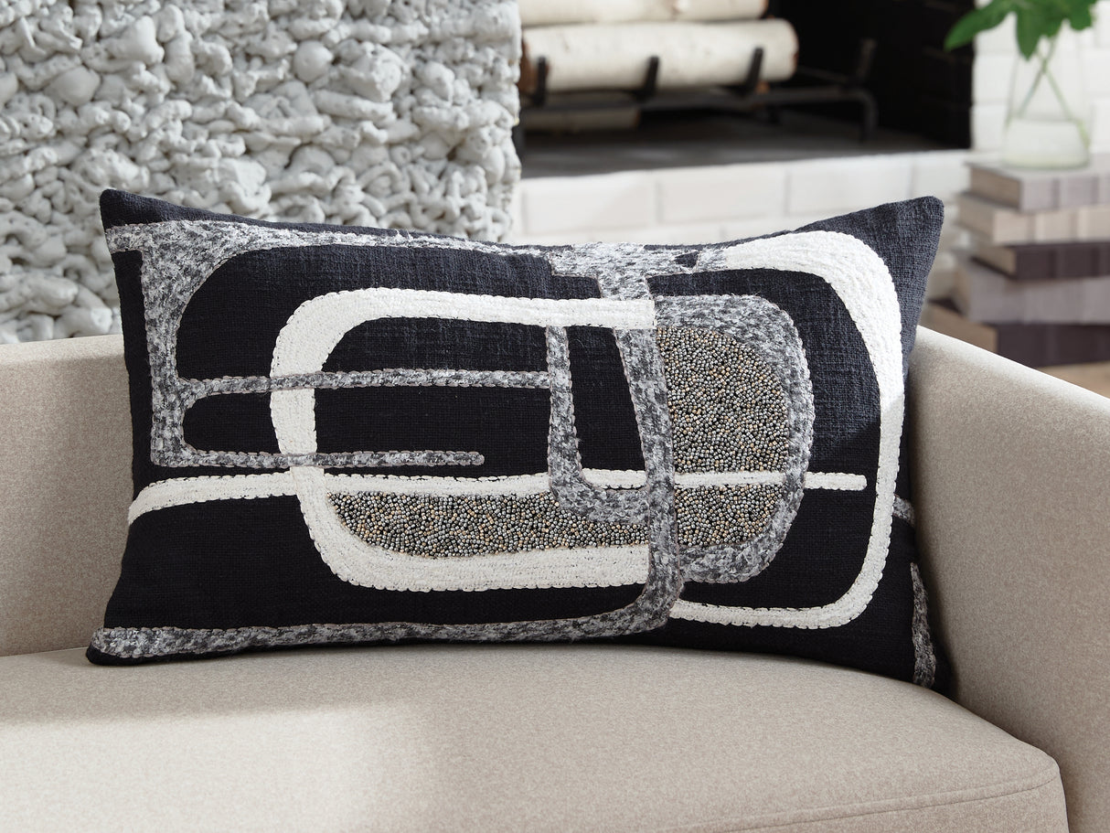 Gavrileigh Black/Gray/Ivory Pillow (Set of 4) from Ashley - Luna Furniture