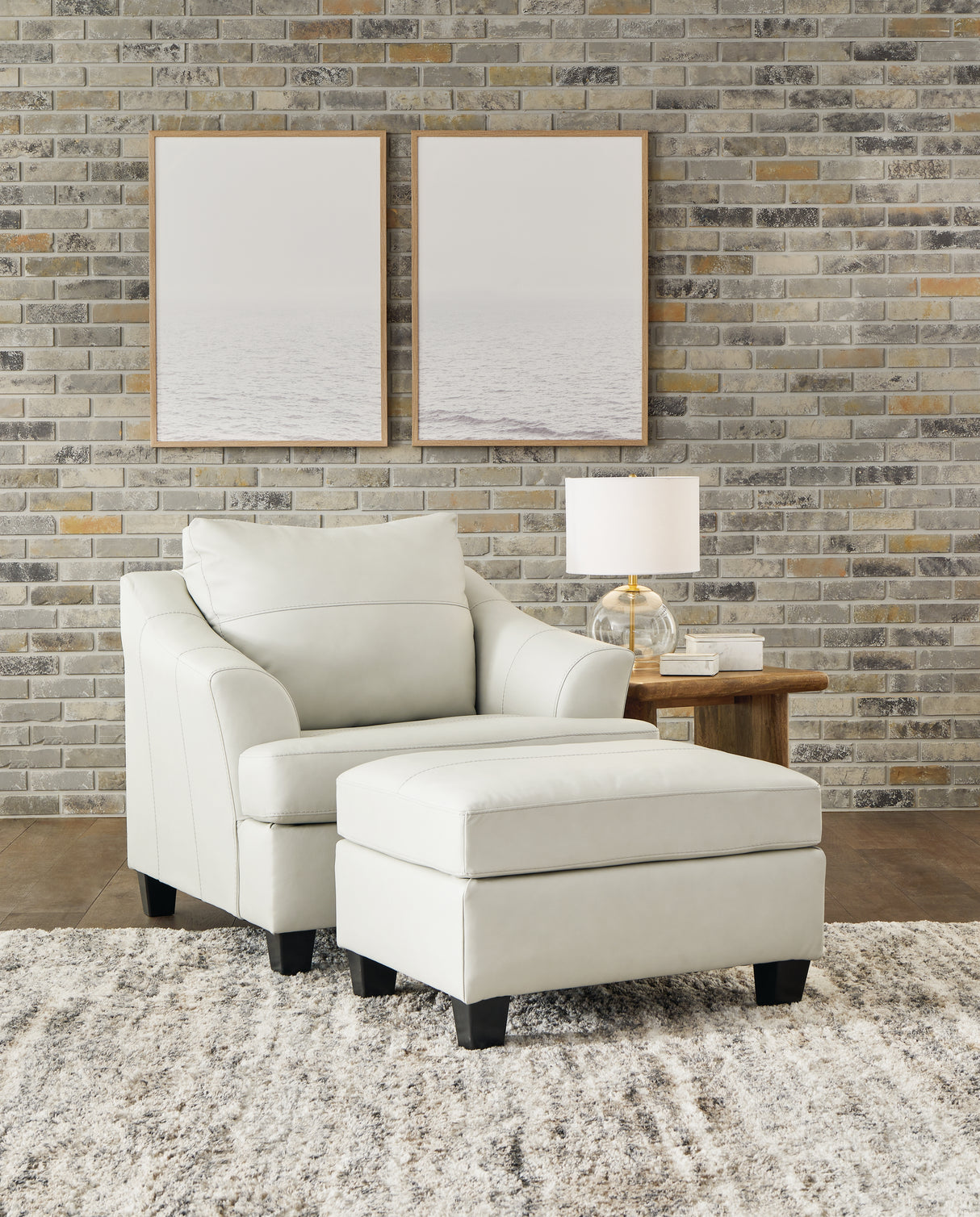 Genoa Coconut Queen Sofa Sleeper, Loveseat, Oversized Chair and Ottoman from Ashley - Luna Furniture