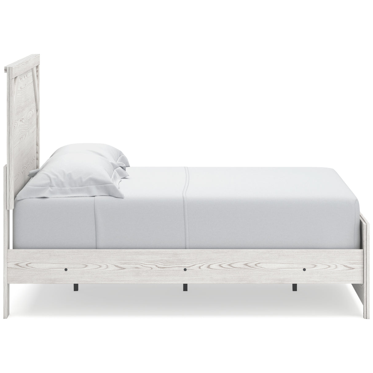 Gerridan White/Gray Full Panel Bed and 2 Nightstands from Ashley - Luna Furniture