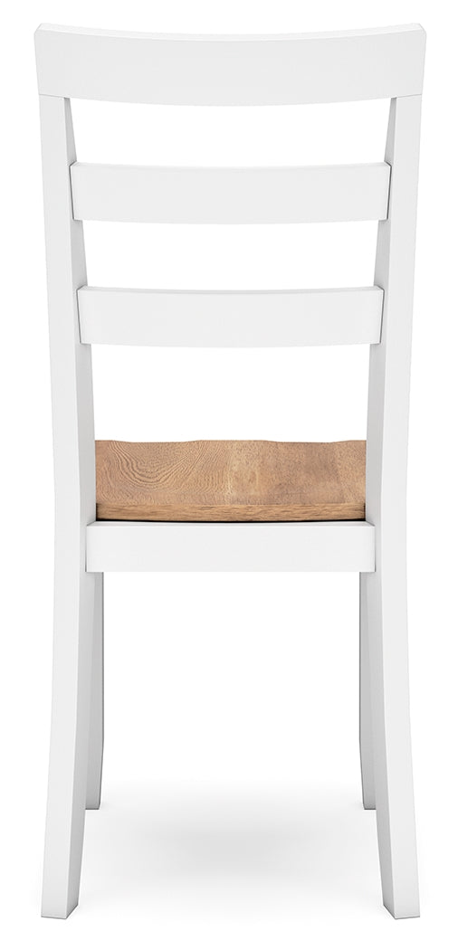 Gesthaven Natural/White Dining Table and 2 Chairs from Ashley - Luna Furniture