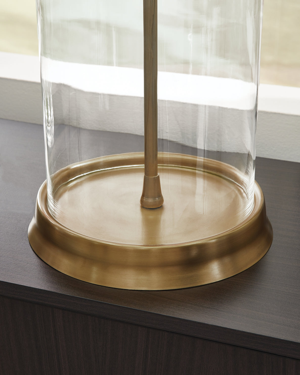 Gizeh Clear/Gold Finish Table Lamp from Ashley - Luna Furniture