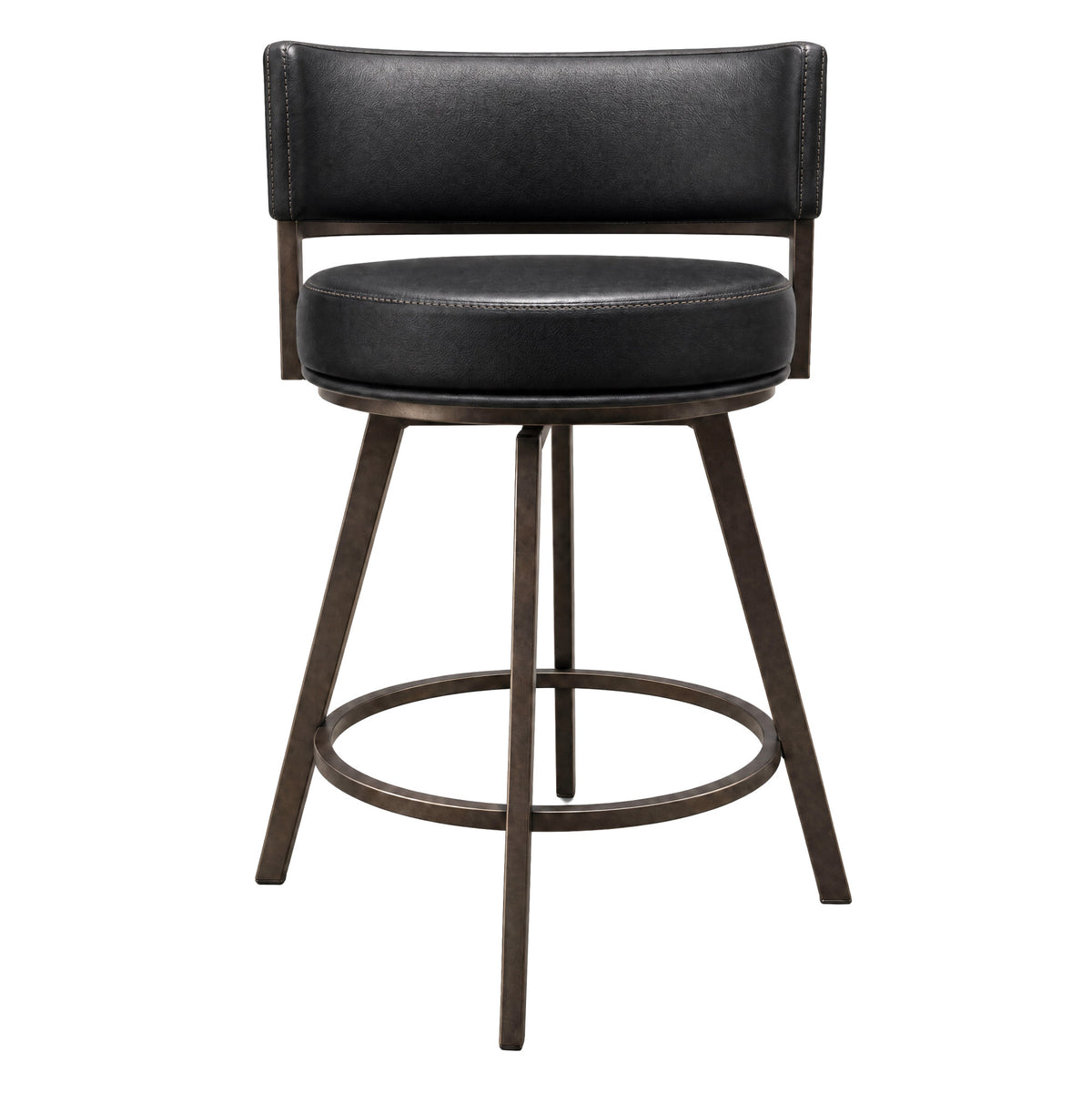 Geno Black 24" Commercial Grade Counter Stool from Steve Silver - Luna Furniture