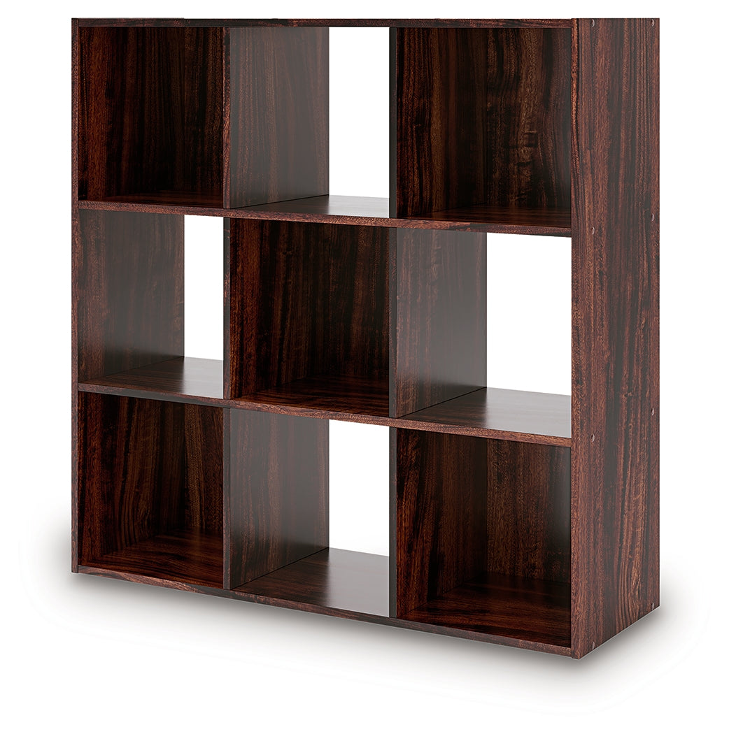 Glosmount Cherry/Light Brown Nine Cube Organizer from Ashley Furniture - Luna Furniture