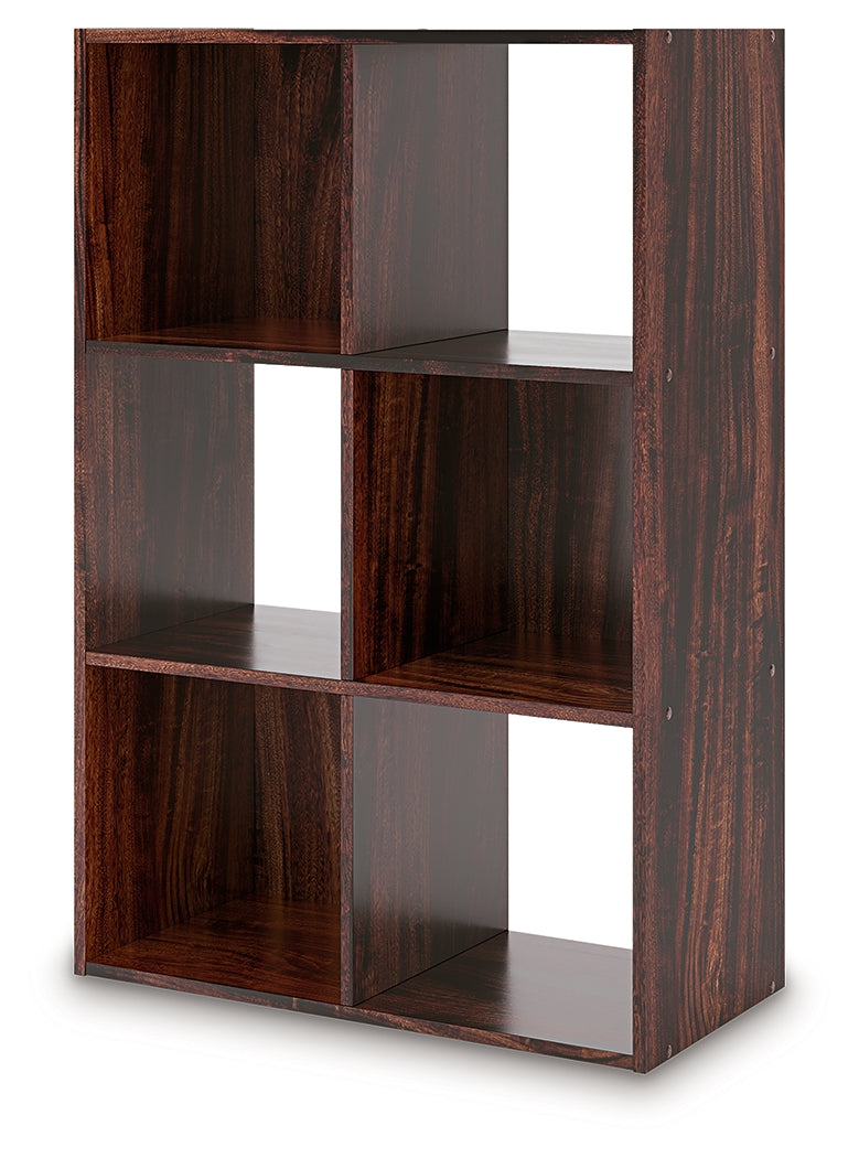 Glosmount Cherry/Light Brown Six Cube Organizer from Ashley - Luna Furniture