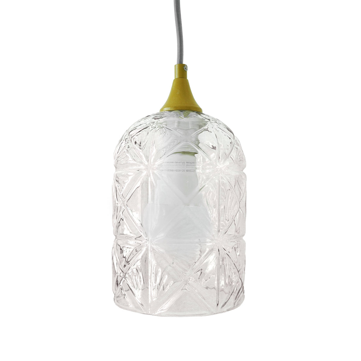 Glowline Pendant Lamp - Gold and Clear from Ashcroft Furniture - Luna Furniture