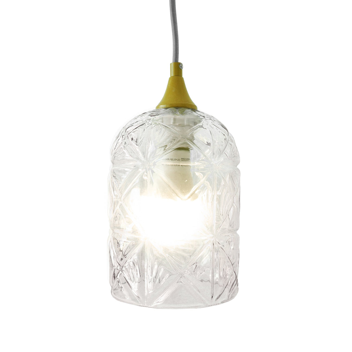 Glowline Pendant Lamp - Gold and Clear from Ashcroft Furniture - Luna Furniture