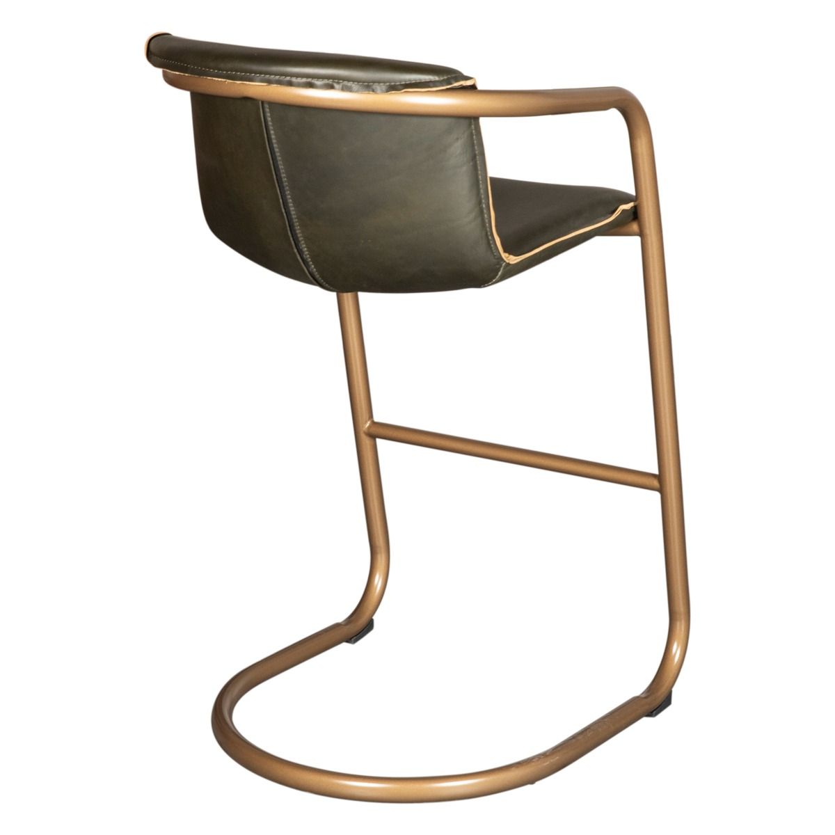 Portofino 22" Bar Chair in Emerald Green Leather, Set of 2 from Home Trends & Design - Luna Furniture
