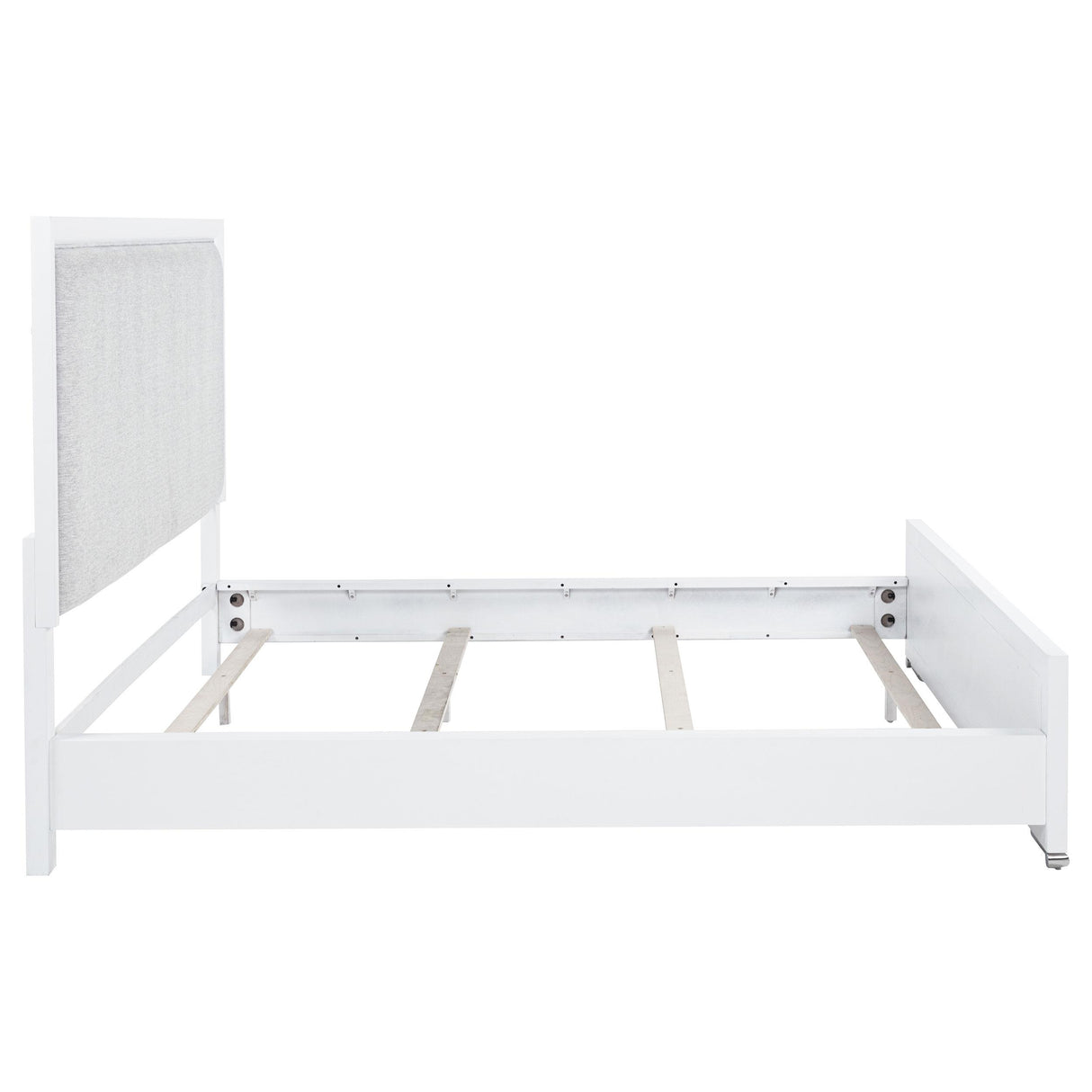 Gracemont Gray and White 57-inch California King Panel Bed from Coaster - Luna Furniture