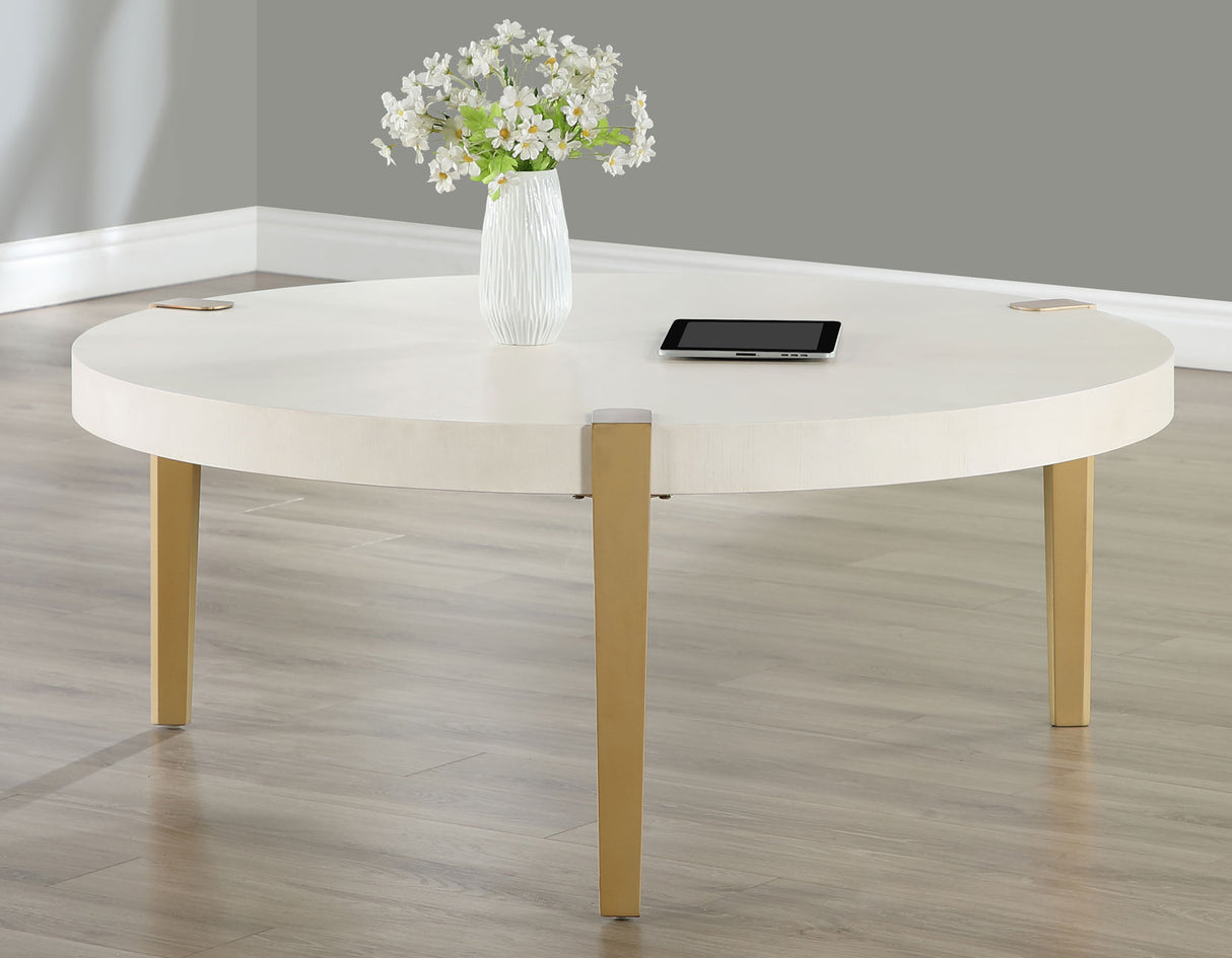 Gracie Coffee Table, White from Steve Silver - Luna Furniture