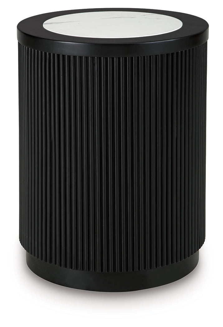 Grayman Black End Table from Ashley - Luna Furniture
